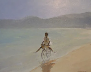 Garçon sur un vélo